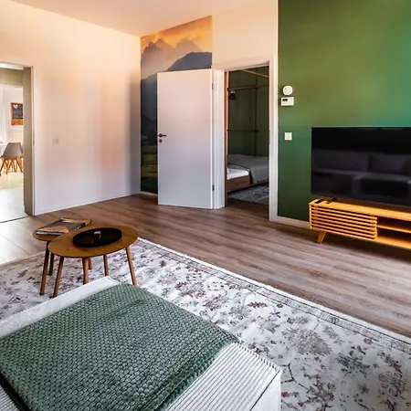 Апартаменты Design Elboase-zentral-parkplatz-waschmaschine-2 Separate Schlafplaetze *