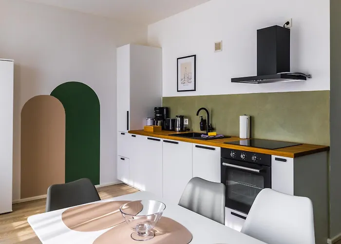 Design Elboase-zentral-parkplatz-waschmaschine-2 Separate Schlafplaetze Apartmán Pirna