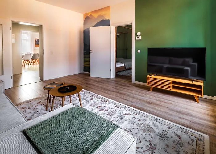 Apartmán Design Elboase-zentral-parkplatz-waschmaschine-2 Separate Schlafplaetze *